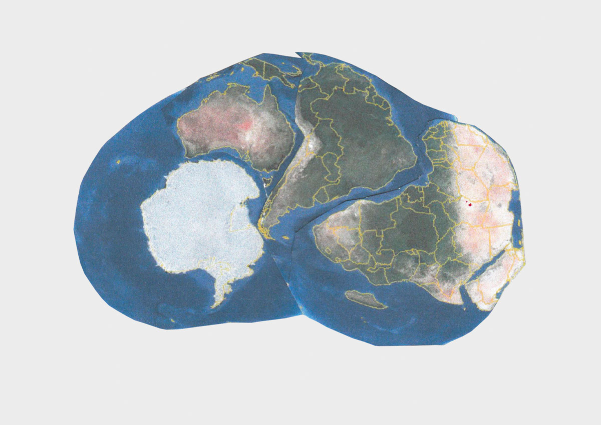 Reconstitution de la position des continents de l’Hémisphère Sud au Carbonifère